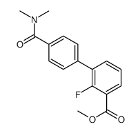 4-(二甲基氨基甲酰)-2-氟-[1,1-联苯]-3-羧酸甲酯结构式