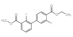 3-(4-(乙氧基羰基)-3-氟苯基)-2-氟苯甲酸甲酯结构式