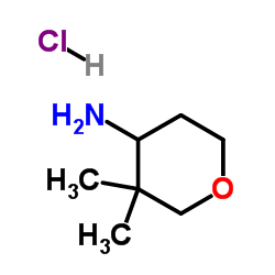 3,3-二甲基恶烷-4-胺盐酸盐结构式
