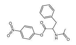 p-nitrophenyl N-acetyl-D-phenylalaninate Structure