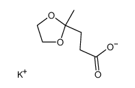 potassium 3-(2-methyl-1,3-dioxolan-2-yl)propanoate Structure