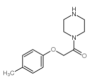 1-[(4-methylphenoxy)acetyl]piperazine hydrochloride Structure