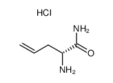 (R)-2-amino-4-pentenoic acid amide hydrochloride Structure