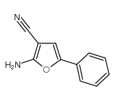 2-氨基-5-苯基-3-呋喃甲腈结构式
