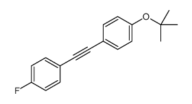 1-fluoro-4-[2-[4-[(2-methylpropan-2-yl)oxy]phenyl]ethynyl]benzene Structure