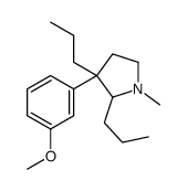 3-(3-methoxyphenyl)-1-methyl-2,3-dipropylpyrrolidine Structure