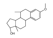 (7α,17β)-3-Methoxy-7-methyl-estra-1,3,5(10)-trien-17-ol结构式