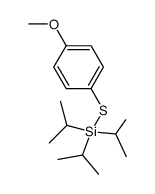 triisopropyl-(4-methoxyphenylsulfanyl)-silane Structure