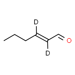 (E)-2,3-dideuteriohex-2-enal结构式