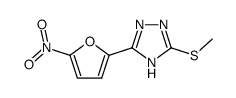 3-methylsulfanyl-5-(5-nitro-furan-2-yl)-1H-[1,2,4]triazole Structure