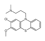 2-Chloro-10-[3-(dimethylamino)propyl]-3-methoxy-10H-phenothiazine结构式