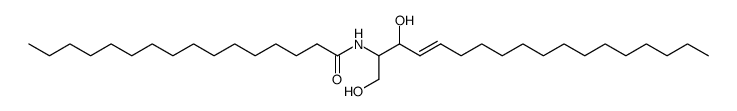 N-palmitoyl-D-sphingosine Structure