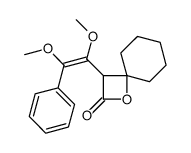 3-(1,2-dimethoxy-2-phenylethenyl)-1-oxaspiro[3.5]nonan-2-one结构式