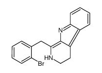 1-[(2-bromophenyl)methyl]-3,4-dihydro-2H-pyrido[3,4-b]indole结构式