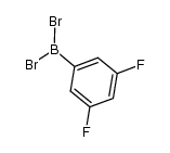 dibromo(3,5-difluorophenyl)borane Structure