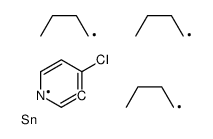 3-(tributylstannyl)-4-chloropyridine Structure