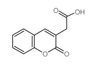 (2-氧代-2H-色烯-3-基)乙酸结构式