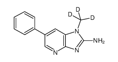 2-氨基-1-(三甲苯甲基)-6-苯基咪唑并[4,5-b]吡啶结构式