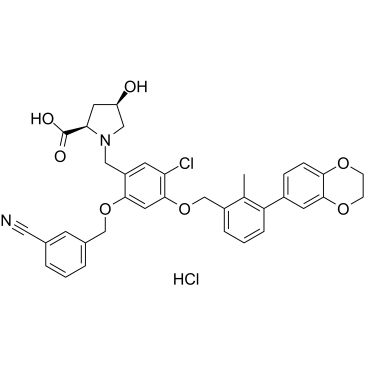 BMS-1166 hydrochloride结构式