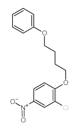 Benzene,2-chloro-4-nitro-1-(4-phenoxybutoxy)- Structure