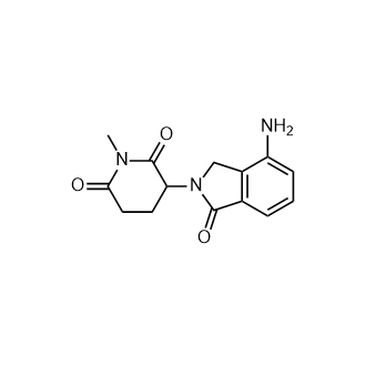 3-(4-氨基-1-氧代异吲哚啉-2-基)-1-甲基哌啶-2,6-二酮结构式