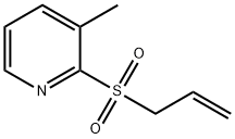 2-(烯丙基磺酰基)-3-甲基吡啶结构式