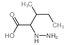 2-hydrazinyl-3-methyl-pentanoic acid structure