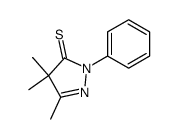 4,4,5-trimethyl-2-phenyl-2,4-dihydro-pyrazole-3-thione结构式