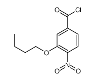 3-butoxy-4-nitrobenzoyl chloride Structure