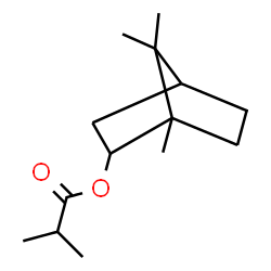 endo-()-1,7,7-trimethylbicyclo[2.2.1]hept-2-yl isobutyrate Structure