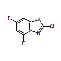 2-氯-4,6-二氟苯并噻唑结构式