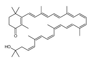 3',4'-Didehydro-1',2'-dihydro-1'-hydroxy-β,ψ-caroten-4-one结构式