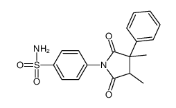 4-(3,4-dimethyl-2,5-dioxo-3-phenylpyrrolidin-1-yl)benzenesulfonamide结构式