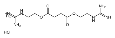 bis[2-(diaminomethylideneamino)ethyl] butanedioate,dihydrochloride Structure