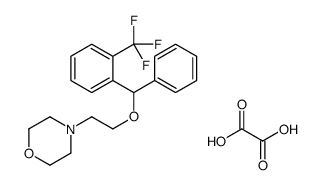 oxalic acid,4-[2-[phenyl-[2-(trifluoromethyl)phenyl]methoxy]ethyl]morpholine Structure