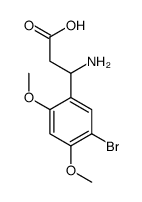 3-氨基-3-(5-溴-2,4-二甲氧基苯基)-丙酸结构式