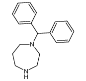 1-(二苯基甲基)六氢-1H-1,4-二氮杂卓结构式