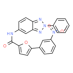 5-(3-NITROPHENYL)FURAN-2-CARBOXYLICACID(2-PHENYL-2H-BENZOTRIAZOL-5-YL)AMIDE结构式