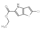ETHYL 2-CHLORO-4H-THIENO[3,2-B]PYRROLE-5-CARBOXYLATE结构式