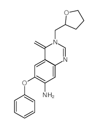 7-氨基-6-苯氧基-3-[(四氢呋喃-2-基)甲基]喹唑啉-4(3H)-酮结构式