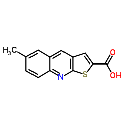 6-甲基-噻吩并[2,3-b]喹啉-2-羧酸结构式