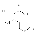 (3R)-3-氨基-5-(甲基硫代)-戊酸盐酸盐结构式