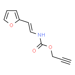 2-PROPYNYL N-[2-(2-FURYL)VINYL]CARBAMATE结构式