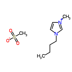 1-丁基-3-甲基咪唑甲磺酸盐结构式