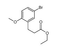 3-(5-BROMO-2-METHOXY-PHENYL)-PROPIONIC ACID ETHYL ESTER结构式