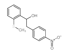 1-(2-methylsulfanylphenyl)-2-(4-nitrophenyl)ethanol结构式
