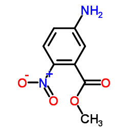 5-氨基-2-硝基-苯甲酸甲酯结构式