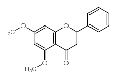 5,7-二甲氧基黄烷酮结构式