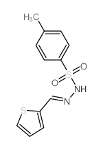 Benzenesulfonic acid,4-methyl-, 2-(2-thienylmethylene)hydrazide结构式