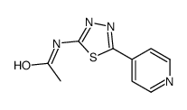 2-Acetylamino-5-(4-pyridyl)-1,3,4-thiadiazole结构式